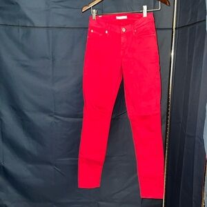 7 for all mankind PINK skinny jeans